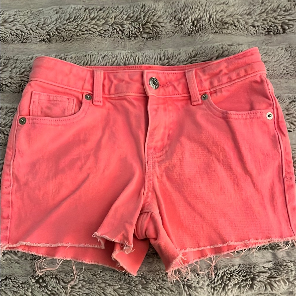 Pink Denim Kids Shorts